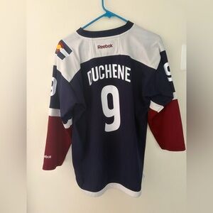 Reebok Duchene Colorado Avalanche Jersey - Navy, White, Burgundy